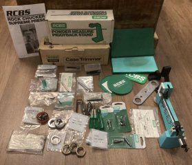 Konvolut RCBS Ersatzteile, Zubehör, Handwerkzeug
