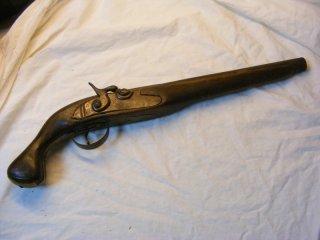 Antike Vorderladerpistole 1170 Gramm schwer
