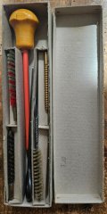 Klassisches Waffen-Reinigungsset im Originalkarton – Holzgriff & 4x Bürsten – Vintage!