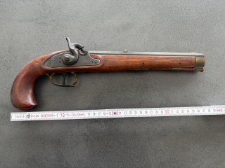 Vorderlader Pistole, Perkussion , Schwarzpulver Pistole , cal.45