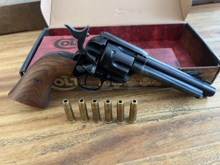 Umarex Colt SAA CO2 Revolver Kaliber 4,5mm BB mit Holzgriffschalen