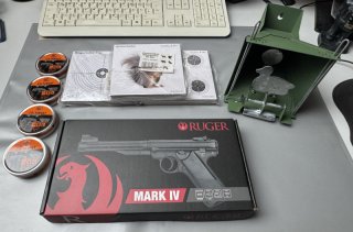 Umarex Ruger Luftpistole Mark IV Kal. 4,5 mm Diabolo .177 stainless Steel inkl. Zubehör! top Zustand