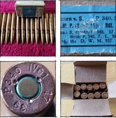 Wehrmacht Päckchen 7,9 mm Patronen mit s.S. Geschoss Top Zustand!