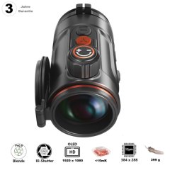 Hunt 335 Pro innovatives Wärmebild-Vorsatzgerät von ThermTec / NETD 15mK / Austauschbarer Akku / HD-