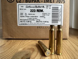 1.600 Hülsen Sellier&Bellot ScreenAmmo .223 Rem. aus gleichem Los