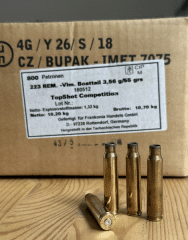 1.600 Hülsen TopShot Competition .223 Rem. aus gleichem Los