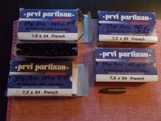Prvi Partizan Hülsen, 7,5 x 54 MAS, 80 Stück, verzündert und rekalibriert