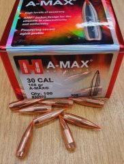 .308/168grs Hornady A-Max Geschosse No.30502 500 stk.