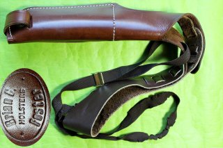 Brian C. Foster Leder Schulterholster für große Pistolen und Revolver bis 6 Zoll