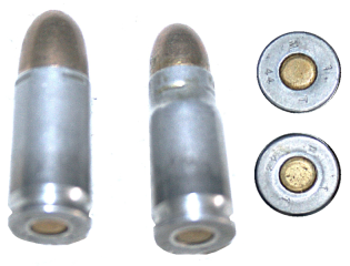 schweizer Pistolenpatronen mit Aluminiumhülse 1944