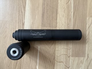 Jads Silencer „F“-Schalldämpfer 7,62 / Luftgewehr / AEA /Fx Dreamline