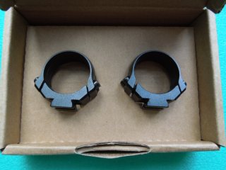 Rarität! 100% Orig. HECKLER & KOCH 05 Spann-Montage 30mm RINGE m. RILLE BH 8,5mm 1989 made in DDR