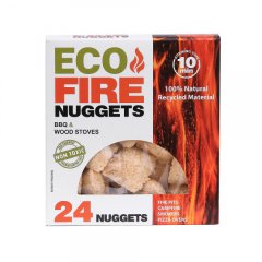 24 St.-Pack Eco Fire Feuernuggets zum Anzünden von Feuer - natürliche Rohstoffe - ungiftig