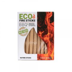 18 St.-Pack Eco Fire Sticks Feueranzünder für Grill + Kamin - ungiftig - natürliche Rohstoffe