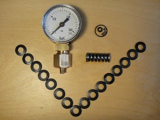 HW100 Umbau Tellerfedern, Schlagfeder, Ventilteile, Manometer, Dokumentation PDF 18xA4