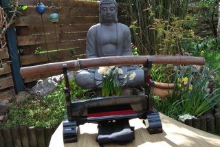 Handgeschmiedetes Wakizashi Schwert