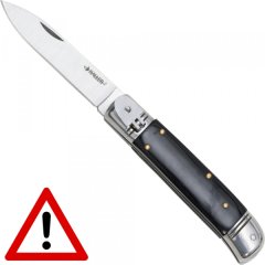 Springmesser Schwarz 440er Stahl / VERKAUF NUR AN BERECHTIGTE