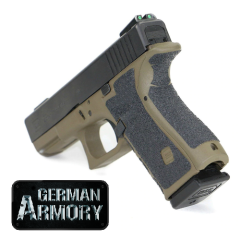 Gummi Gripaufkleber für Glock 17 20 21 22 33 besserer Grip sicheres Handling IPSC