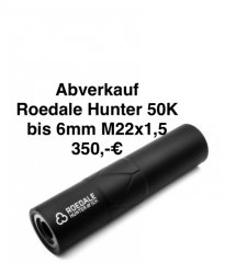 Schalldämpfer Sortimentsbereinigung: Roedale Hunter 50K bis 6mm
