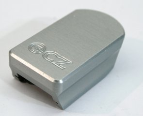 ALU Magazine Bottom / Magazinboden SILBER für CZ Shadow 2 / SP-01 19er 9mm 9x19 Magazin w.o. Funnel