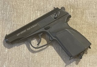 Baikal CO2 Ganzstahl Makarov Pistole MP-654K 4,5mm alte FWW Ausführung