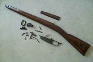 Ersatzteile und Schaft Terni Carcano
