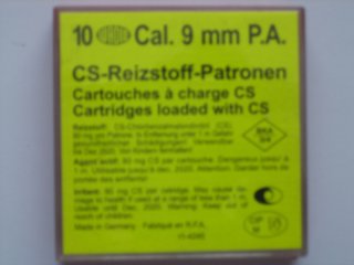 ** 10 Stk. CS-Reizstoff-Patronen - WADIE - 9 mm - P.A. **