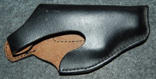 ***Lederholster für kleine Revolver und Pistolen mit Metall Clip***