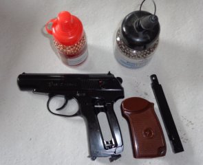 Makarov Co2, 4,5mm BB, Ganzmetall, Blowback