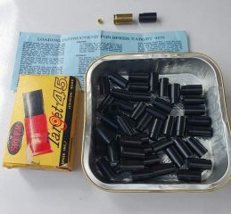 -49- Plastikgeschosse f. Kal. .45ACP, Speer Target-45