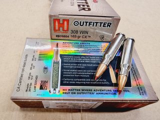 .308/165 CX Bleifrei Hornady Outfitter 20 stk. No. 809864 # SSZ Berka