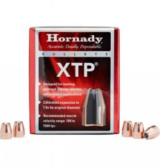 100 Hornady Geschosse .357, 158 grain, HP/XTP, NEU