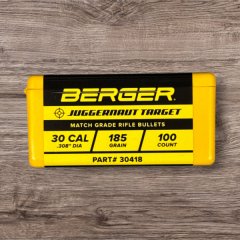 100 Geschosse Berger .30 185 gr Juggernaut Target