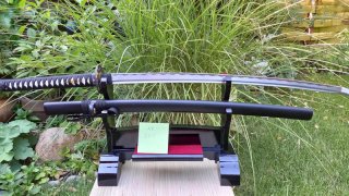 Samurai Schwerter Katana Katsumoto - scharf, echt & handgeschmiedet - Katana Schwert ohne Ständer -