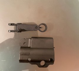 HK Heckler & Koch MR223 Gasblock mit Klappkorn !!selten!!