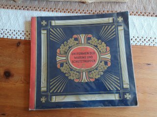 Cigarettenbilderalbum "Kaiserliche Marine und Schutztruppen", Original, 100% vollständig, Bestzustan