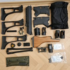 Großes HK / Zeiss / Hensoldt Sammler-Konvolut – G36 / G3 / G22 Optiken, Schäfte & Zubehör
