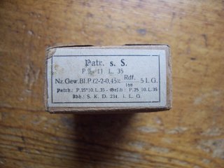 7,92 mm Schachtel Patrone sS , P25 , mit 15 DEKO-Patronen