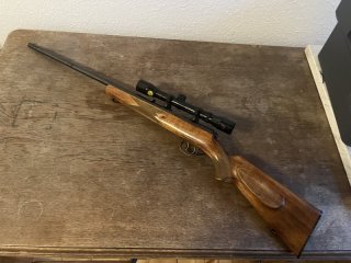 Anschütz Kleinkaliber-Repetierbüchse (.22lr) mit Ohta 4x32 Zielfernrohr (Japan)