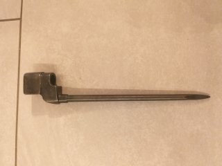 Antikes Britisches Spike-Bajonett