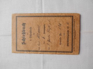 Schieß Buch f. Gewehr (98) Nr. 140 / 4370 a Preuss. Gewehr Fabrik Spandau 1900