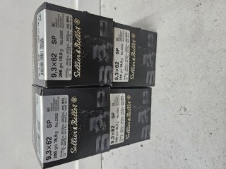 200 Schuss (4 Pakete) Sellier&Bellot 9,3x62 Teilmantel 18,5 gr.