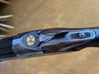 Krieghoff K80 Sporting Custom Shop 12/76 HANDGRAVUR Goldeinlagen