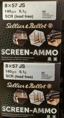 S&B Screen Ammo 8x57IS 9,1g