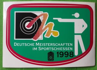 Aufkleber der Deutschen Schießsportmeisterschaften 1998
