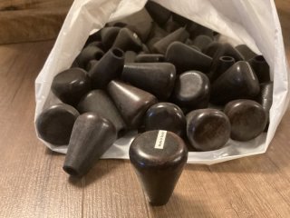 62 St. Knäufe für Ladestöcke usw.- Holz - aus Nachlass Jakobi Iserlohn