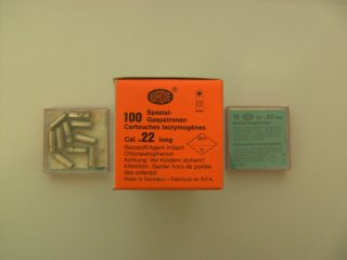 10 x Abwehrmunition WADIE Randfeuer Spezial-Gaspatronen Cal. .22 CN