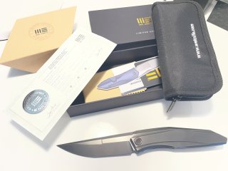 WEKNIFE Cybernetic Top Flipper Knife Titanium Handle