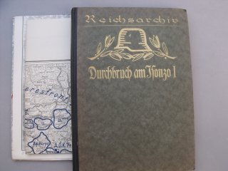Reichsarchiv 1926: Die Schlacht von Tolmein und Flitsch Isonzofront 1917