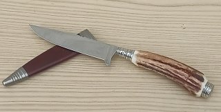 Jagdmesser Nicker Hirschhorn neuwertig